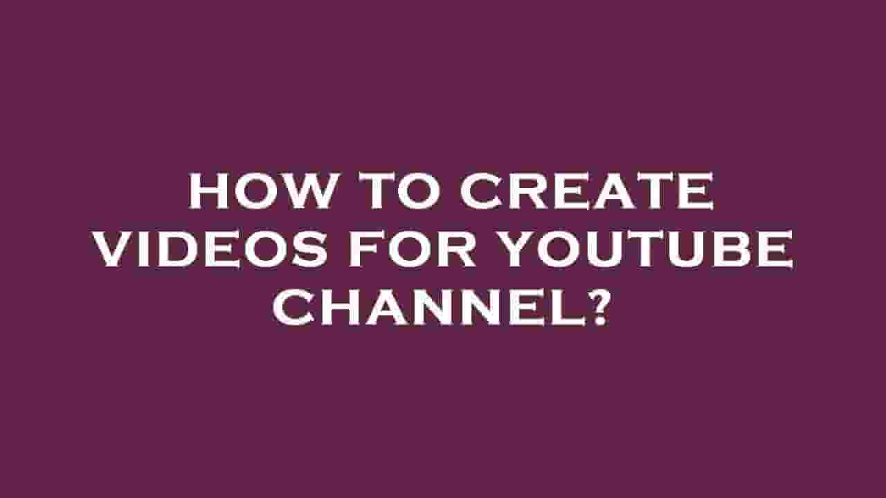 Channel Banner