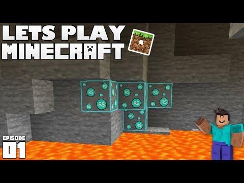 BloxCraft - Ep. 1: FINDING DIAMONDS! (Minecraft 1.14 Let's Play) thumbnail