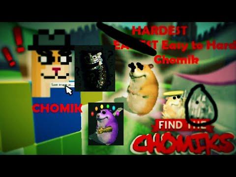 HARDEST Chomik of Each Difficulty (FIND THE CHOMIKS) thumbnail