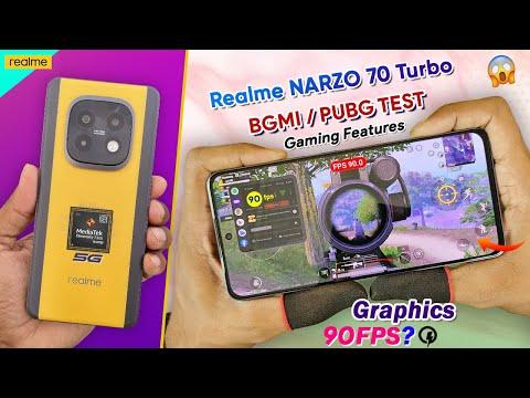 Realme Narzo 70 Turbo Bgmi Pubg Test | Narzo 70 Turbo Bgmi Gaming Graphics FPS, Battery Drain Test thumbnail