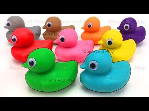 Learn Colors with Play Doh Ducks and Clay Foam Surprise Toys thumbnail