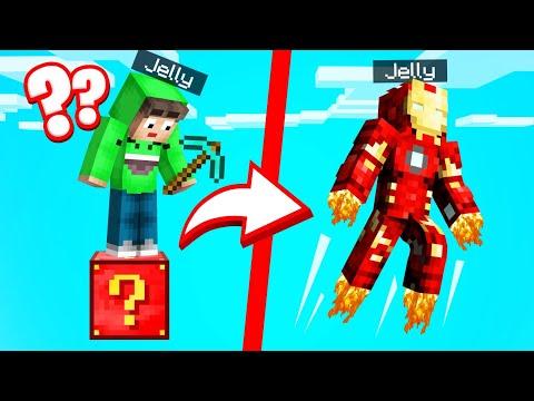 Minecraft One Block with SUPER HEROES... thumbnail