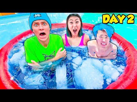 Last to Leave Frozen Hot Tub Wins $10,000!! thumbnail