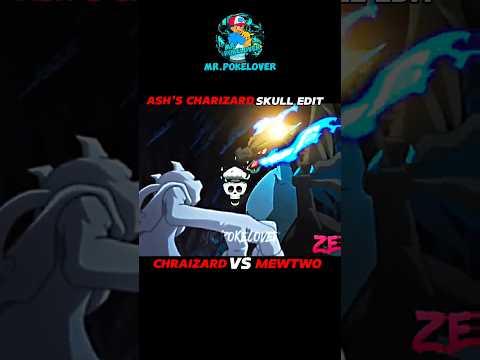Charizard X VS Mewtwo ll Ash Charizard Skull Edit ll #shorts #pokemon #shortsfeed #charizard thumbnail