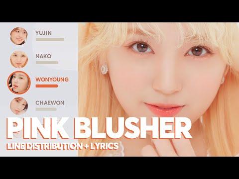 IZ*ONE - PINK BLUSHER (Line Distribution + Lyrics) thumbnail