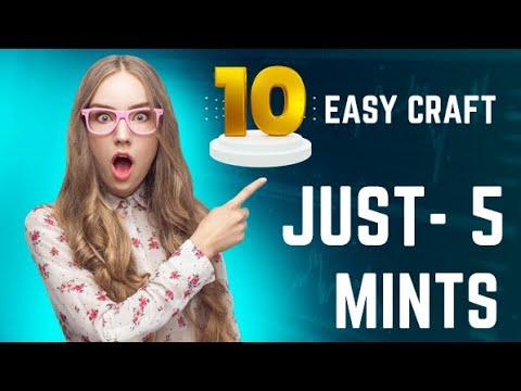 10 Amazing Crafts in 5 Minutes #craft #craftshorts #5minutecrafts thumbnail