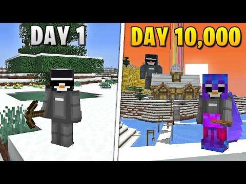 I Survived 10,000 Days in HARDCORE Minecraft... thumbnail