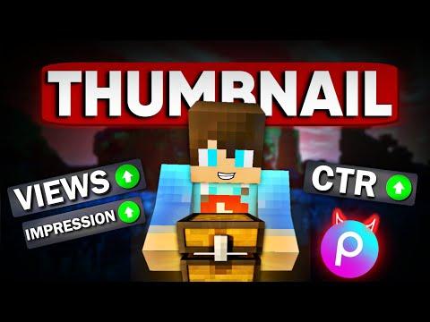 Minecraft Thumbnail Tutorial! 🤩 How To Make Minecraft Thumbnail In Mobile thumbnail