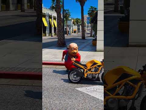 GTA V : DR JHATKA STEALING MOTU PATLU BIKE 🥺| #shorts thumbnail