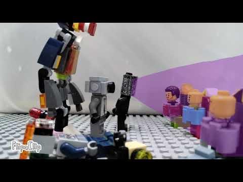 How to make large cameraman and parasite toilet skibidi toilets lego stop motion animation thumbnail