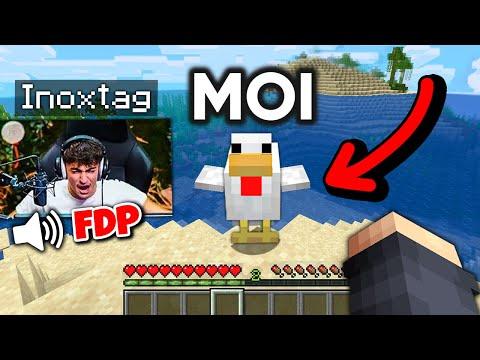 J'ai Secrètement suivi ce YOUTUBEUR CONNU pendant sa vidéo Minecraft ! (Inoxtag, Multicort..) thumbnail
