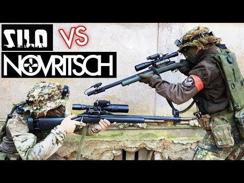 NOVRITSCH vs. SILO ENTERTAINMENT | 1v1 Airsoft Sniper Duel | Part #1 thumbnail