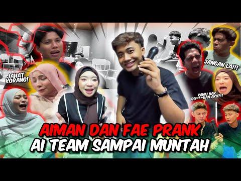PRANK PALING EXTREME⁉️ AIMAN DAN FAE BUAT AI TEAM SAMPAI MUNTAH DAN TRAUMA‼️ thumbnail