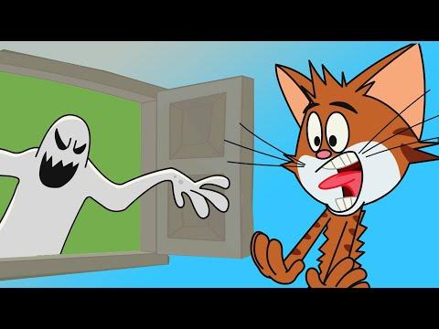 Cartoon Cat For Kids | Scary Cat Chased by Spooky Ghost Funny Animation | New Episode | Cat & Keet thumbnail