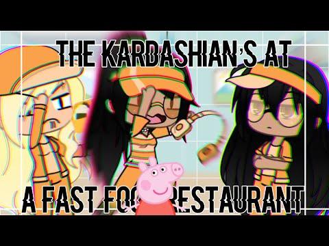 THE KARDASHIANS AT A FAST FOOD RESTAURANT?!||Gacha life skit||「 Yokø 」 thumbnail