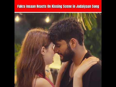 Fukra Insaan Reacts on Kissing Scene 😂 - Funny Reaction #fukrainsaan #judaiyaan #shorts thumbnail