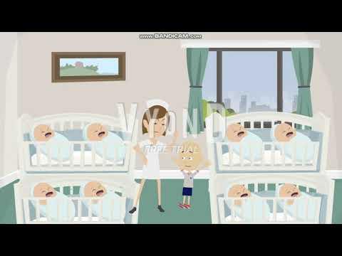 Classic Caillou Wakes Up the Newborn Babies in the Hospital with his Electric Guitar/Grounded thumbnail