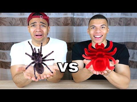 GUMMI ESSEN vs ECHTES ESSEN 2 !!! | Kelvin und Marvin thumbnail