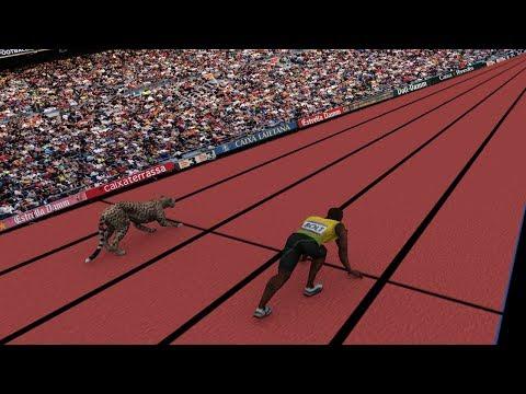 Speed Comparison: Average Person VS Usain Bolt & Cheetah thumbnail