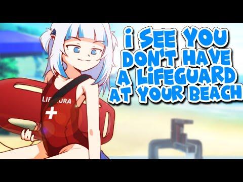 This isn't a beach, this is a bathtub 【Gawr Gura animation】 thumbnail