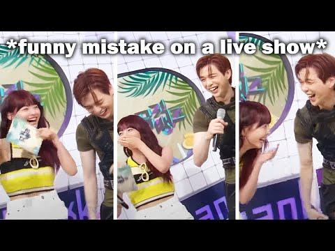 Eunchae and Kang Daniel *can't stop laughing* together because of funny mistake during a live show thumbnail