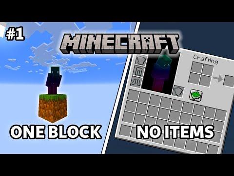 The Hardest Minecraft Challenge? (One Block Vanilla Episode 1) thumbnail