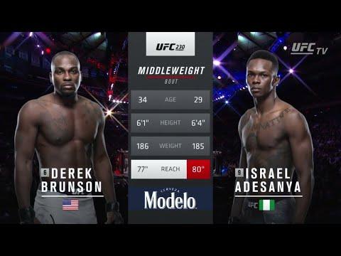 Israel Adesanya Vs Derek Brunson - The Ultimate Showdown thumbnail