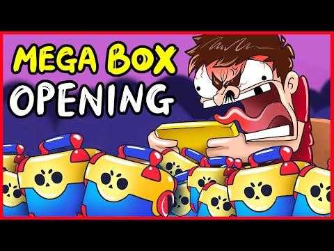 BRAWL STARS ANIMATION - MEGA BOX OPENING #2 Lucky?! thumbnail