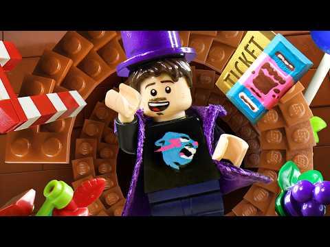 I Built Willy Wonka's Chocolate Factory! (Lego MrBeast) thumbnail