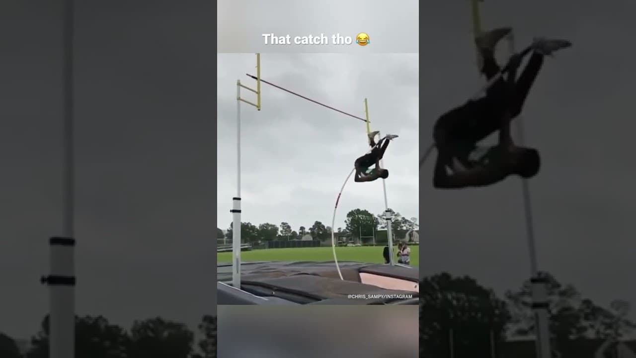 Pole vaulting can have the craziest outcomes ๐คฏ