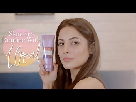 Ultimate Skincare Routine With L'Oréal Hyaluronic Acid Cleanser + Serum + Gel Cream | Shehnaaz Gill thumbnail