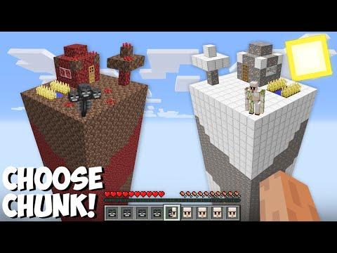 Which CHUNK IS BETTER in Minecraft ? IRON GOLEM CHUNK vs WITHER CHUNK ! thumbnail