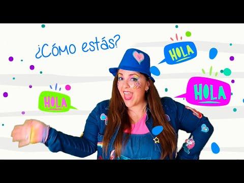 Hola hola ¿Cómo estás? La canción infantil para saludar (Preescolar) Saludar las manos thumbnail