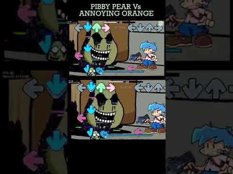 PIBBY PEAR  Vs Pibby Annoying Orange HIGH EFFORT #shorts #youtubeshortsfeatures thumbnail