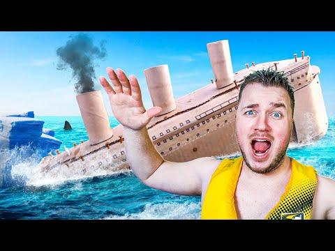 Surviving 7 Days On Worlds BIGGEST Box Fort TITANIC (The Movie) thumbnail