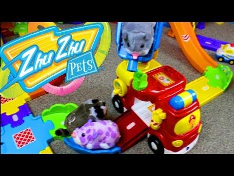 Smart Wheels City: Zhu Zhu Pets 2017! Vtech Go! Go! Smart Wheel Playsets & Zhu Zhu Hamsters thumbnail