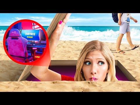 I Built a Secret Gaming Room to Hide from my Friends! thumbnail