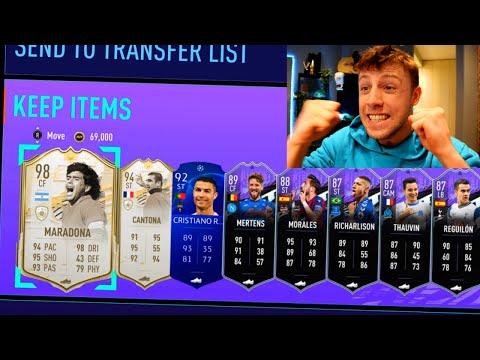 MY GREATEST PRIME ICON IN A PACK EVER!!!! - FIFA 21 PACK OPENING thumbnail