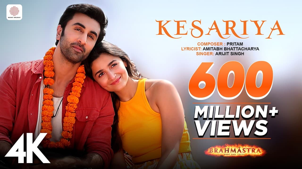 Kesariya - Brahmฤstra | Ranbir Kapoor, Alia Bhatt | Pritam | Arijit Singh | Amitabh Bhattacharya| 4K