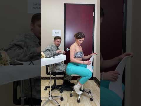 Military Husband Surprises Wife Getting Tattoo! thumbnail
