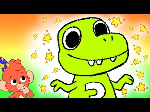 Club Baboo | Learn to count to 10 with Baby Dinosaurs! | Learn Dino names with Baboo the monkey thumbnail