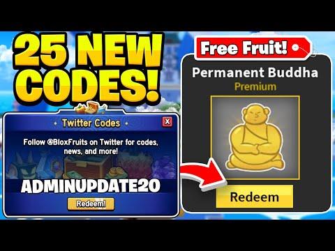 ALL 25 UPDATE 20 FREE BUDDHA FRUITS CODES IN BLOX FRUITS! Roblox 