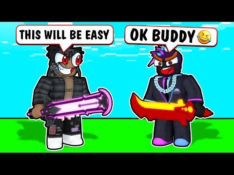 I 1v1'd Minibloxia in Roblox Bedwars thumbnail
