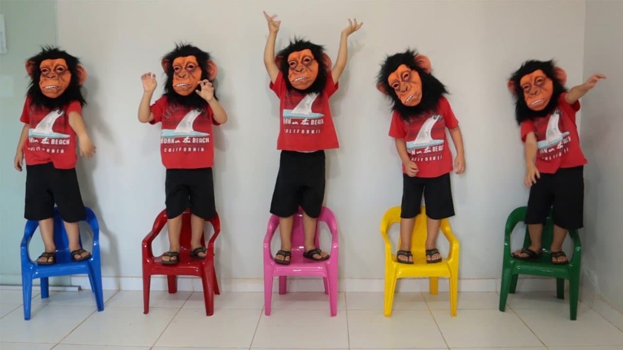 Mรบsica Cinco Macaquinhos | Chanson Cinq petits singes | Comptines Et Chansons | ร Bรฉbรฉ Chanson