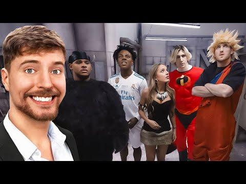 Mr. Beast Trapped iShowSpeed in a HAUNTED HOUSE thumbnail