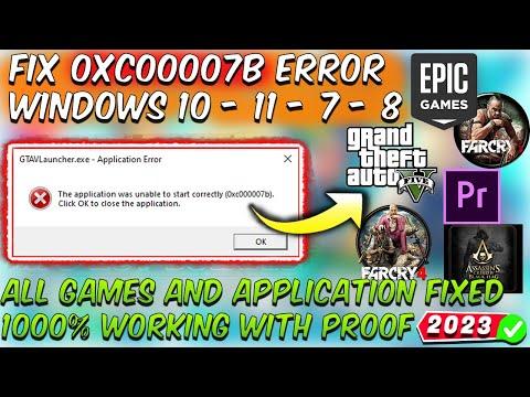 How To Fix 0xc00007b Error Windows 10/11/8/7 Every Games & Apps 2024🛠️ ✅ | GTA 5,Epic Games,FC4,FC3🔥 thumbnail