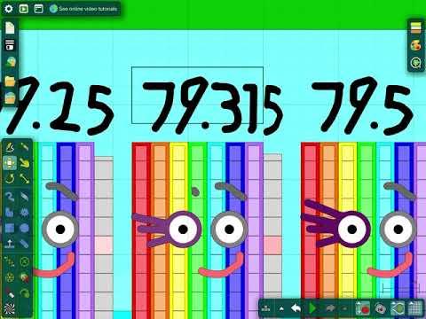 Numberblocks band eighths 0.125 to 100 (part 57) (part A) thumbnail