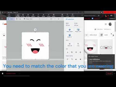 How to apply any face to your character in a Roblox Game thumbnail