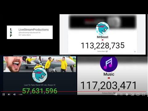 MrBeast Live Subsciber Count thumbnail