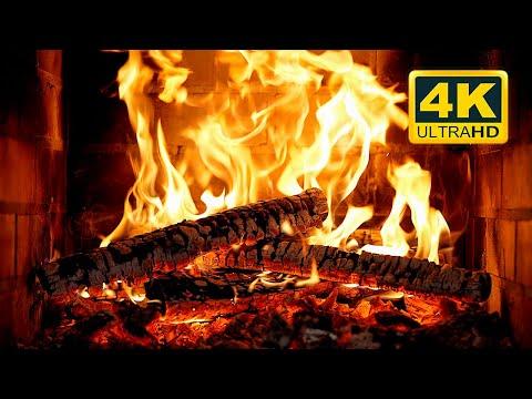 🔥 Cozy Fireplace 4K (12 HOURS). Fireplace with Crackling Fire Sounds. Crackling Fireplace 4K thumbnail
